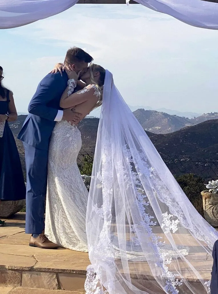 First kiss at the stone altar overlooking the Jamul hills
